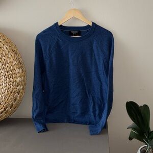Italian Merino wool blue sweater